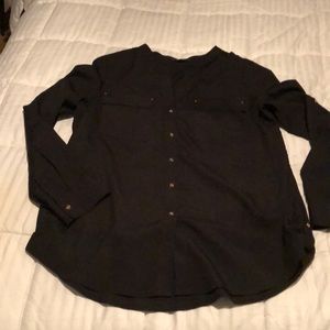 Black Button Down Blouse